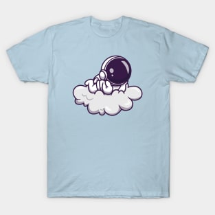 Cute Astronaut Lay On Cloud T-Shirt